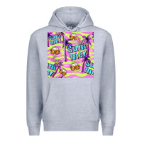 Heather Grey hello summer and beer seamless pattern Premium Hoodie - BundleAndBundleShop