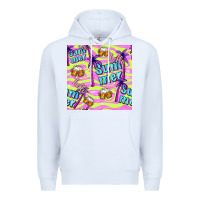 White hello summer and beer seamless pattern Premium Hoodie - BundleAndBundleShop