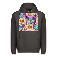 Smoke hello summer and beer seamless pattern Premium Hoodie - BundleAndBundleShop