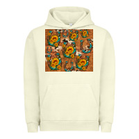 Pigment Pistachio sunflower turquoise leopard cowhide horseshoe Urban Hoodie - Artiststas