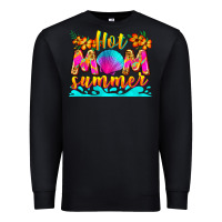 Black hot mom summer Premium Sweatshirt - Zillion Design Studio