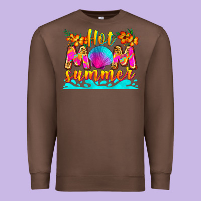 Hot Mom Summer Premium Sweatshirt Designed By Zillion Design Studio
