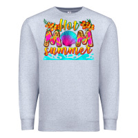 Heather Grey hot mom summer Premium Sweatshirt - Zillion Design Studio