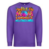 Purple hot mom summer Premium Sweatshirt - Zillion Design Studio