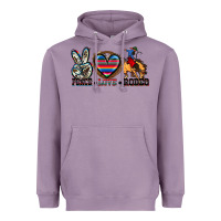 Lavender peace love rodeo Heavyweight Hoodie - Zillion Design Studio