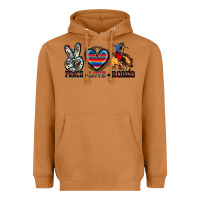 Meerkat peace love rodeo Heavyweight Hoodie - Zillion Design Studio