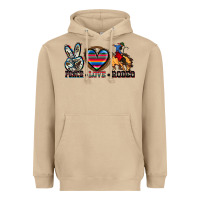 Mushroom peace love rodeo Heavyweight Hoodie - Zillion Design Studio