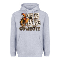 Heather Grey long live cowboys Heavyweight Hoodie - Zillion Design Studio