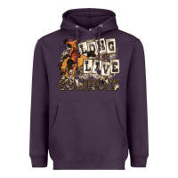 Plum long live cowboys Heavyweight Hoodie - Zillion Design Studio