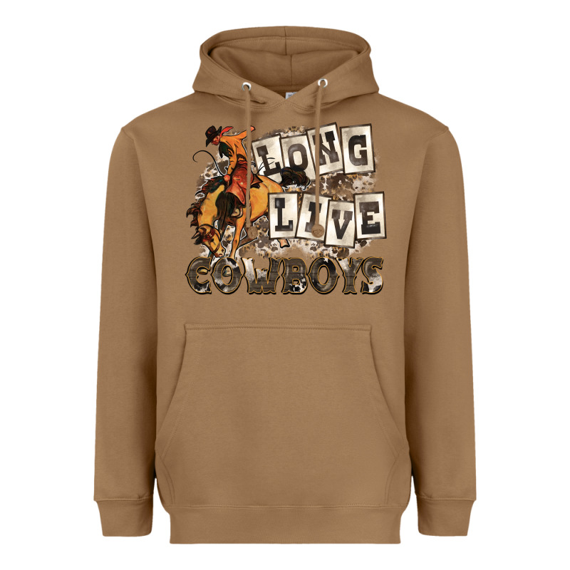 Long Live Cowboys Heavyweight Hoodie by Zillion Design Studio | Teevron