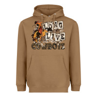 Toasted Coconut long live cowboys Heavyweight Hoodie - Zillion Design Studio