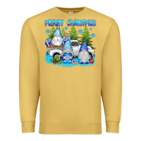 Antique Gold merry christmas gnomies Premium Sweatshirt - texasbilliewilder