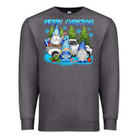 Charcoal Heather merry christmas gnomies Premium Sweatshirt - texasbilliewilder