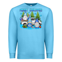 Ocean Blue merry christmas gnomies Premium Sweatshirt - texasbilliewilder