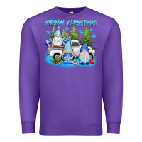 Purple merry christmas gnomies Premium Sweatshirt - texasbilliewilder