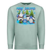 Seafoam merry christmas gnomies Premium Sweatshirt - texasbilliewilder