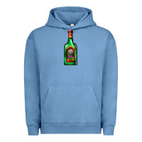 Pigment Pebble Blue tequila bottle Urban Hoodie - AdoDesignShop