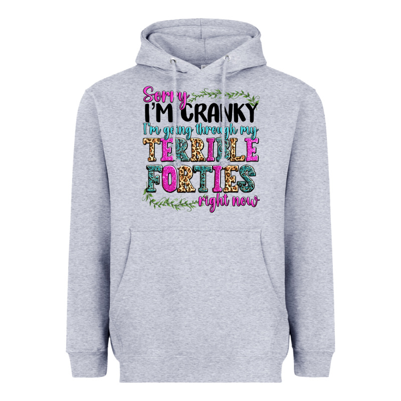 Sorry Im Cranky Im Going Through My Terrible Forti Heavyweight Hoodie by texasbilliewilder | Teevron