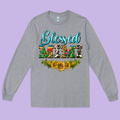 Blessed Mimi Long Sleeve Tee Designed By Barkaloodesign