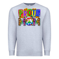 Heather Grey proud mom lgbt Premium Sweatshirt - Zillion Design Studio