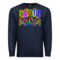 Navy proud mom lgbt Premium Sweatshirt - Zillion Design Studio