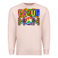 Pale Pink proud mom lgbt Premium Sweatshirt - Zillion Design Studio