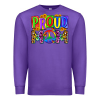 Purple proud mom lgbt Premium Sweatshirt - Zillion Design Studio