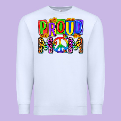 Proud Mom Lgbt Premium Sweatshirt Designed By Zillion Design Studio