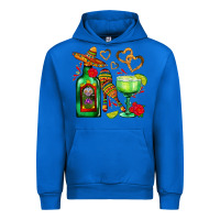 Cobalt mexican tequila margarita and maracas Urban Hoodie - AdoDesignShop