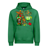 Emerald mexican tequila margarita and maracas Urban Hoodie - AdoDesignShop