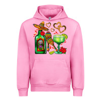 Fuchsia Pink mexican tequila margarita and maracas Urban Hoodie - AdoDesignShop