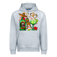 Heather Grey mexican tequila margarita and maracas Urban Hoodie - AdoDesignShop