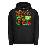 Pigment Black mexican tequila margarita and maracas Urban Hoodie - AdoDesignShop