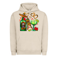 Pigment French Oak mexican tequila margarita and maracas Urban Hoodie - AdoDesignShop