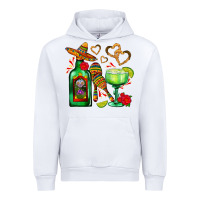White mexican tequila margarita and maracas Urban Hoodie - AdoDesignShop