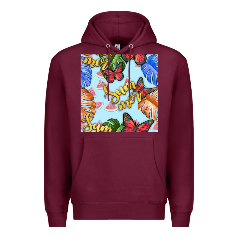 Summer And Leaf Seamless Pattern Premium Hoodie by BundleAndBundleShop | Teevron