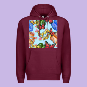 Summer And Leaf Seamless Pattern Premium Hoodie Designed By Bundleandbundleshop
