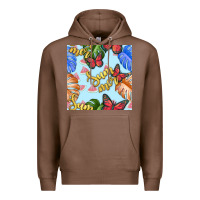 Chestnut summer and leaf seamless pattern Premium Hoodie - BundleAndBundleShop