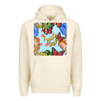 Sandshell summer and leaf seamless pattern Premium Hoodie - BundleAndBundleShop