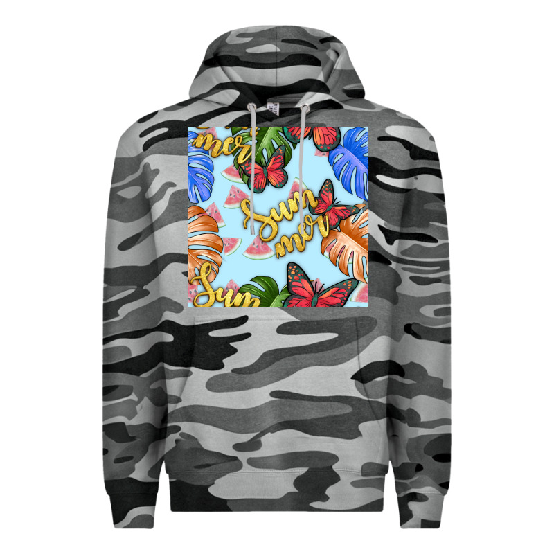 Summer And Leaf Seamless Pattern Premium Hoodie by BundleAndBundleShop | Teevron