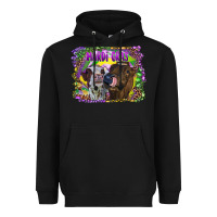 Black Mardi Gras Heifers Heavyweight Hoodie - RanaPortraitStore