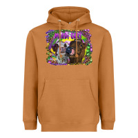 Meerkat Mardi Gras Heifers Heavyweight Hoodie - RanaPortraitStore