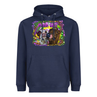 Navy Mardi Gras Heifers Heavyweight Hoodie - RanaPortraitStore