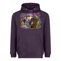 Plum Mardi Gras Heifers Heavyweight Hoodie - RanaPortraitStore