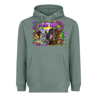 Sage Mardi Gras Heifers Heavyweight Hoodie - RanaPortraitStore