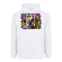 White Mardi Gras Heifers Heavyweight Hoodie - RanaPortraitStore