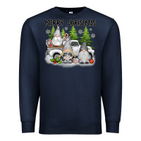 Navy merry christmas gnomies Premium Sweatshirt - texasbilliewilder