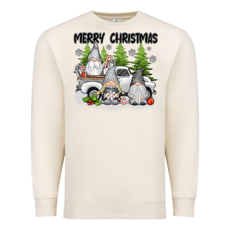 Merry Christmas Gnomies Premium Sweatshirt by texasbilliewilder | Teevron