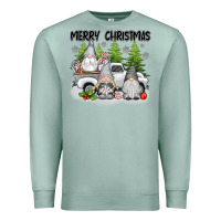 Seafoam merry christmas gnomies Premium Sweatshirt - texasbilliewilder