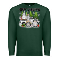 Sports Green merry christmas gnomies Premium Sweatshirt - texasbilliewilder